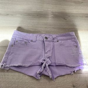 Forever 21 lavender jean shorts